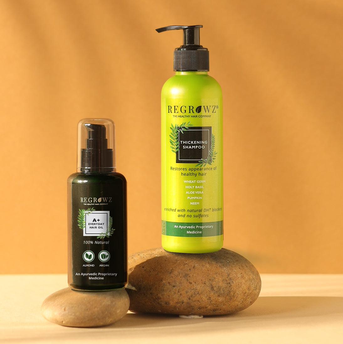 A+ Everyday Hair Oil - Almond & Argan Oil - Regrowz.in